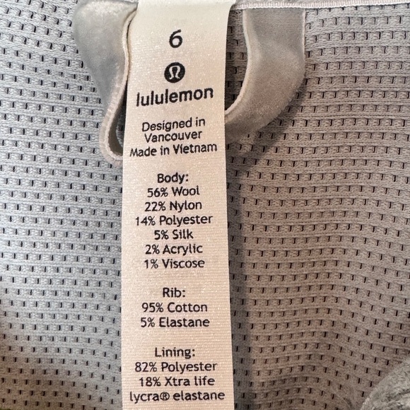Lululemon Stand Out Sherpa 1/2 Zip Heathered Gray. Size 6 EUC - Picture 5 of 8